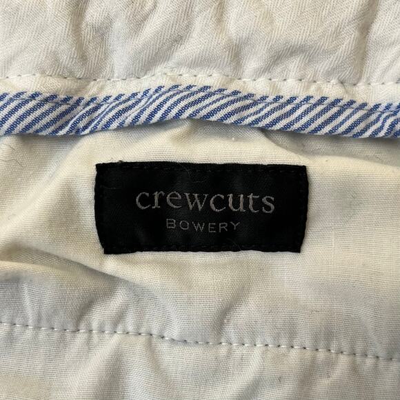 J. Crew Crewcuts Bowery Blue Chambray Pants Adjustable Waist 100% Cotton Boys 12 - Picture 4 of 8